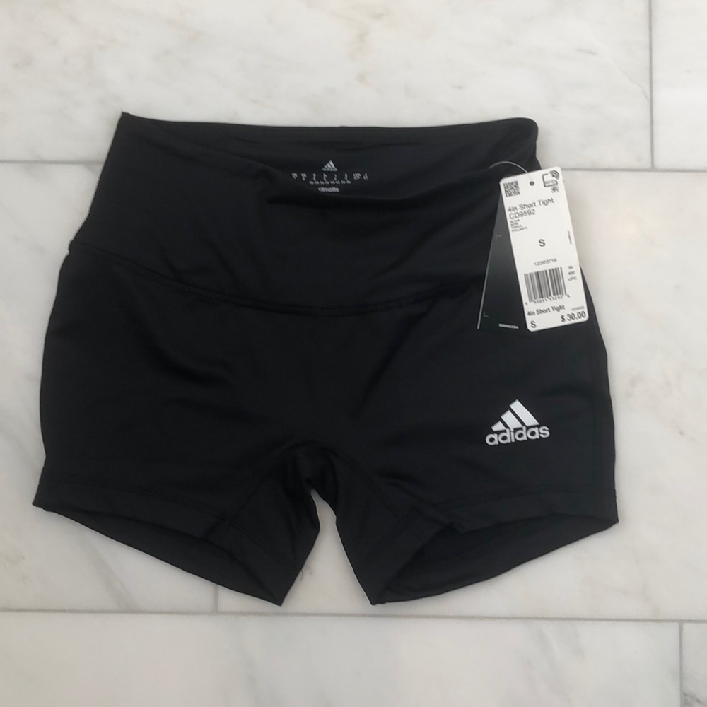 NWT Price drop: Adidas Climalite black spandex 4”